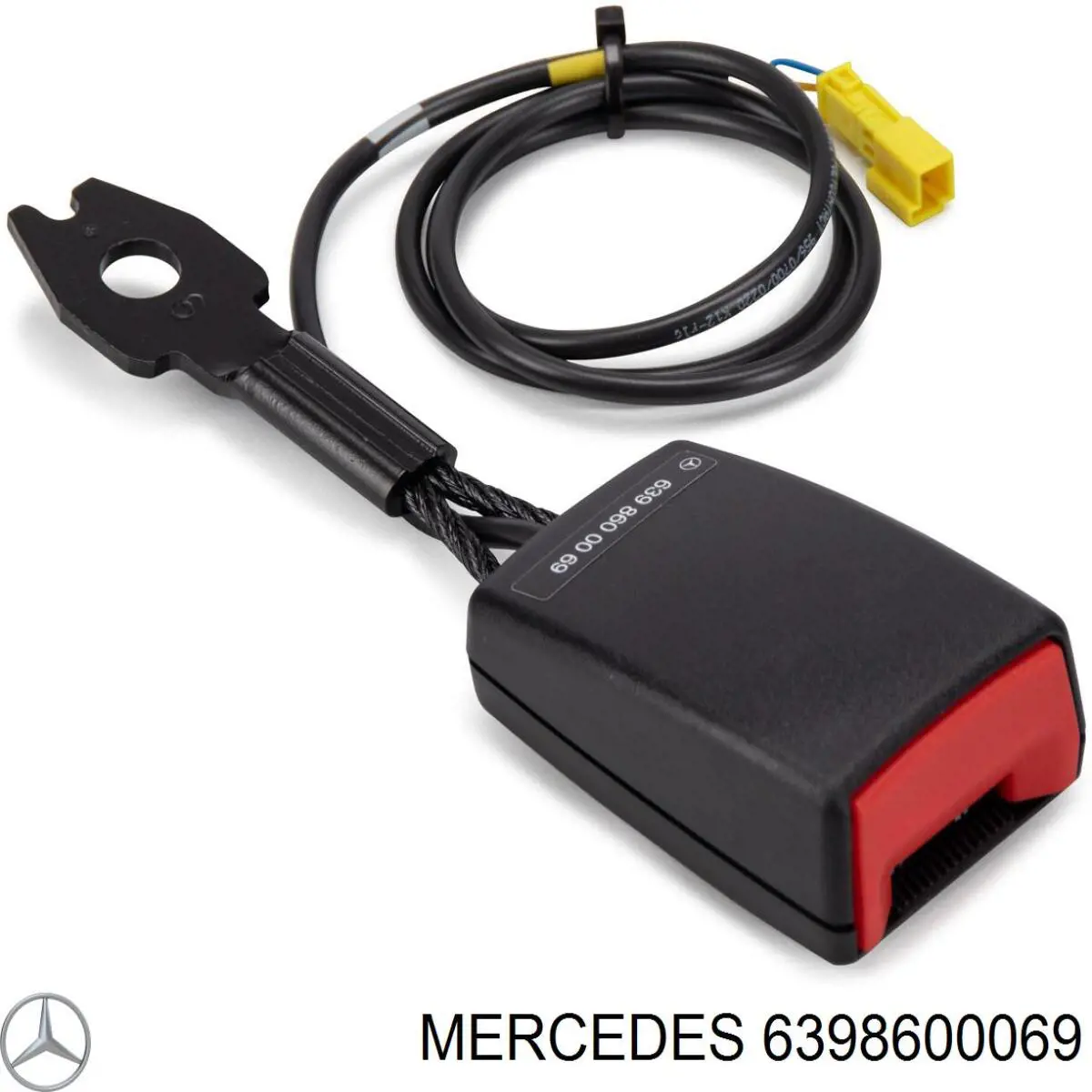 Barra (fecho) de fixação da correia de segurança dianteira esquerda Mercedes 6398600069 preço, a partir de 76,51 USD