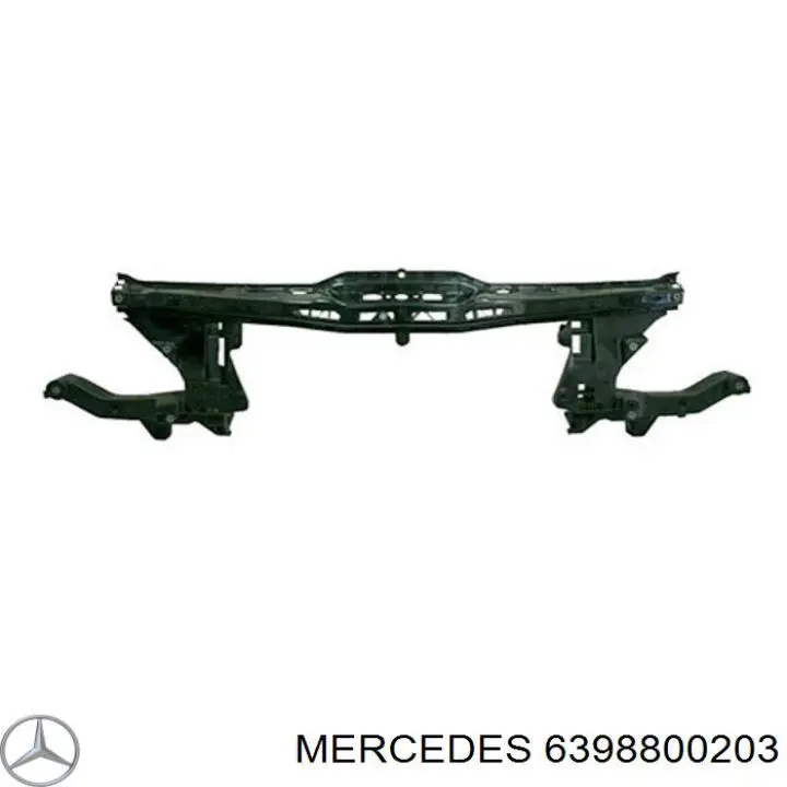 Compre 6398800203 Mercedes Suporte do radiador montado (painel de montagem de fixação das luzes)