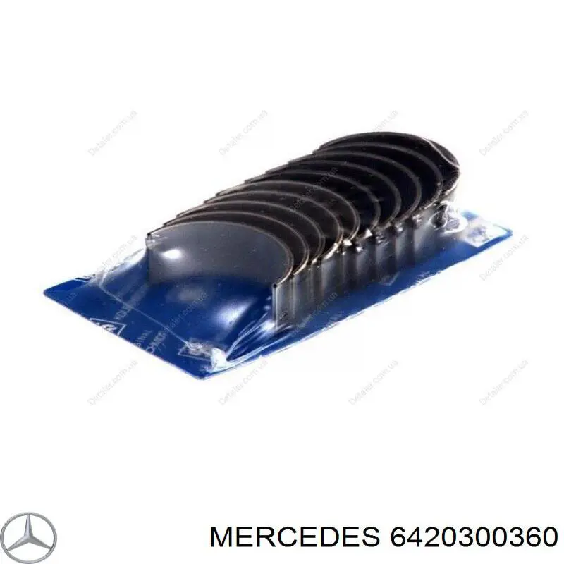 6420300360 Mercedes Folhas inseridas de cambota de biela, kit, padrão (STD)