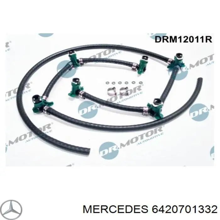 Tubo de combustível, inverso desde os injetores Mercedes A642070133264 preço, a partir de 75,29 USD