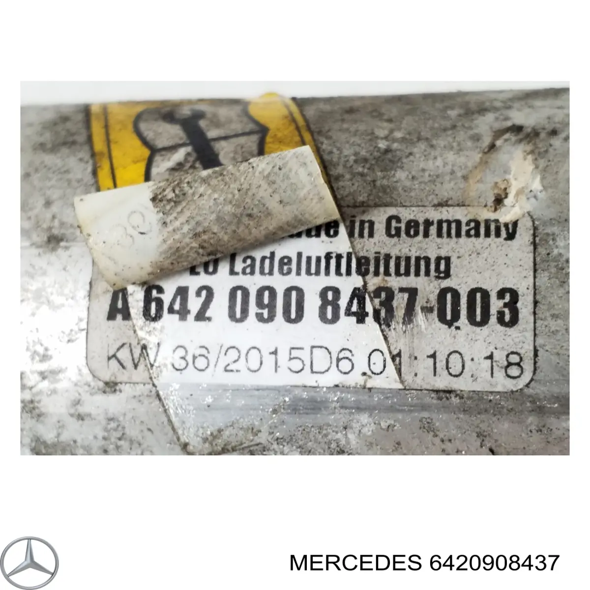 Cano derivado de ar, entrada na turbina (supercompressão) Mercedes A6420982307 preço, a partir de 44,69 USD