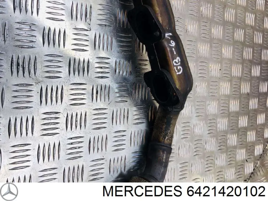6421420102 Mercedes Tubo coletor de escape esquerdo