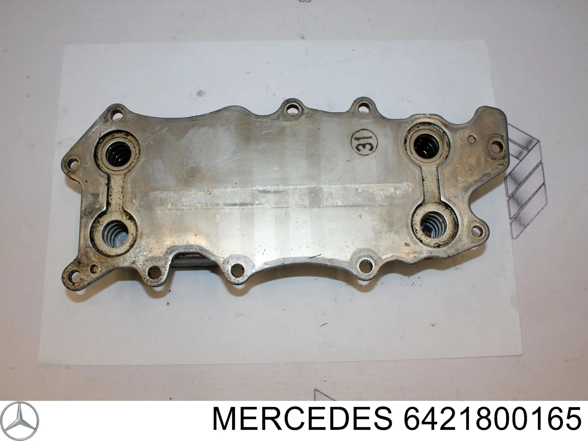 Radiador de óleo (frigorífico), debaixo de filtro Mercedes 6421800165 preço, a partir de 43,35 USD