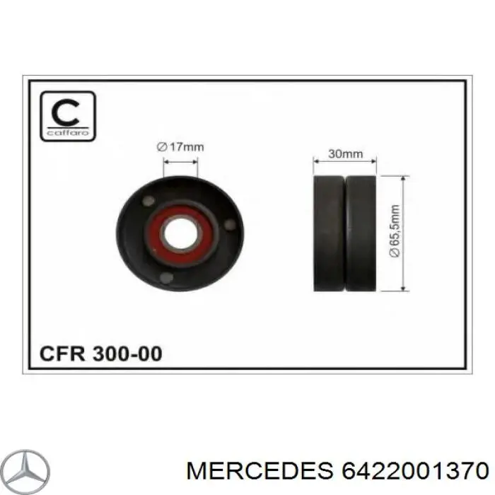 Compre 6422001370 Mercedes Reguladora de tensão da correia de transmissão