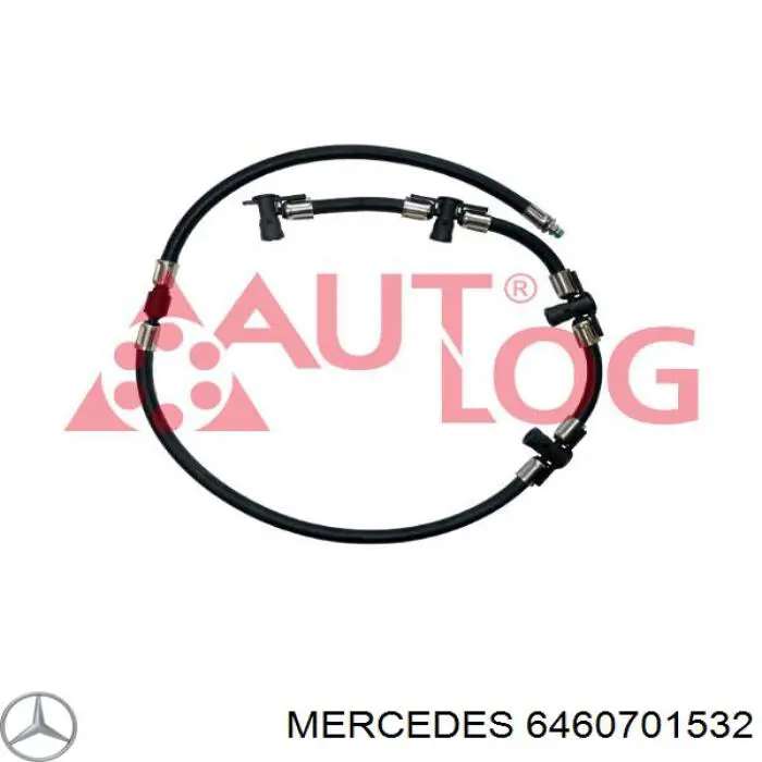Compre 6460701532 Mercedes Tubo de combustível, inverso desde os injetores