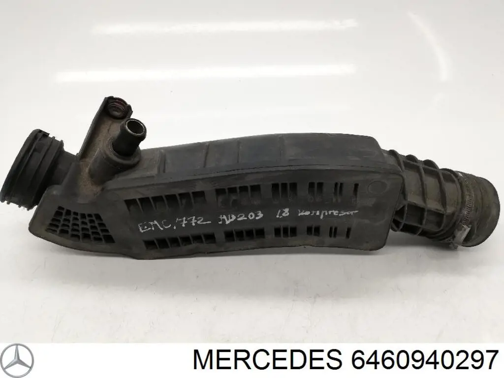 6460940297 Mercedes Cano derivado de ar, saída de filtro de ar