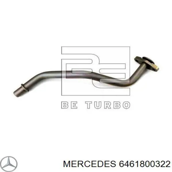 A6461800322 Mercedes Tubo (mangueira) de derivação de óleo de turbina