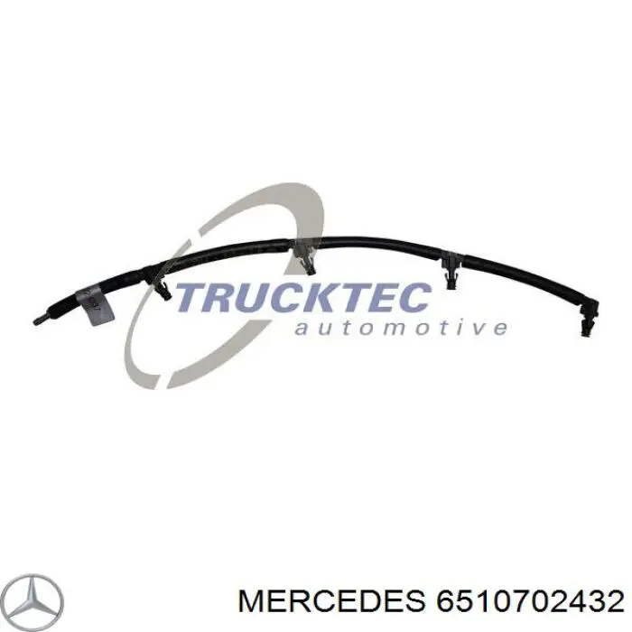 6510702432 Mercedes Tubo de combustível, inverso desde os injetores