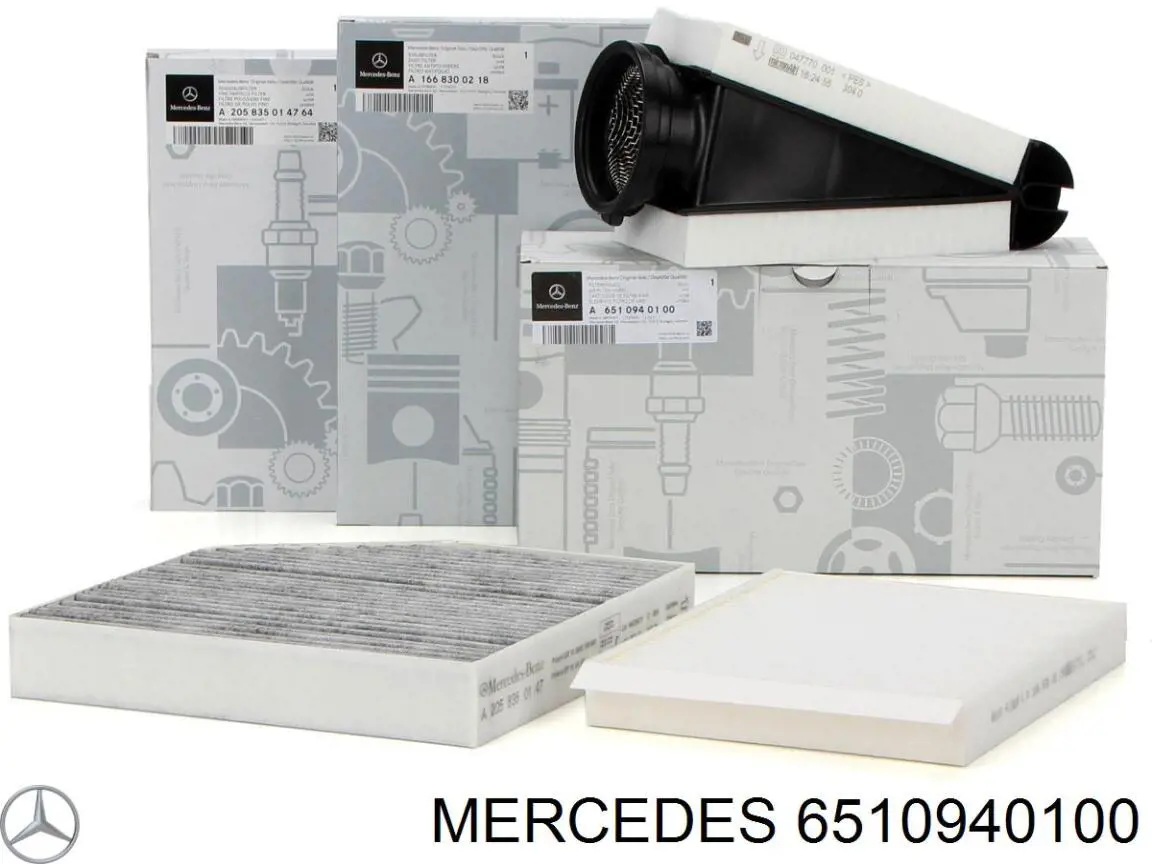 Filtro de ar Mercedes 6510940100 preço, a partir de 33,45 USD