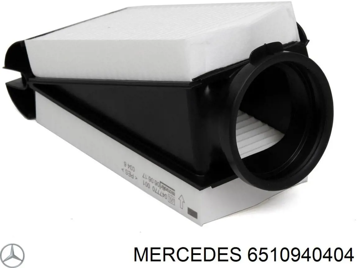 6510940404 Mercedes Filtro de ar