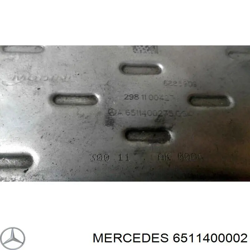 6511400002 Mercedes Válvula segura EGR, de recirculação dos gases