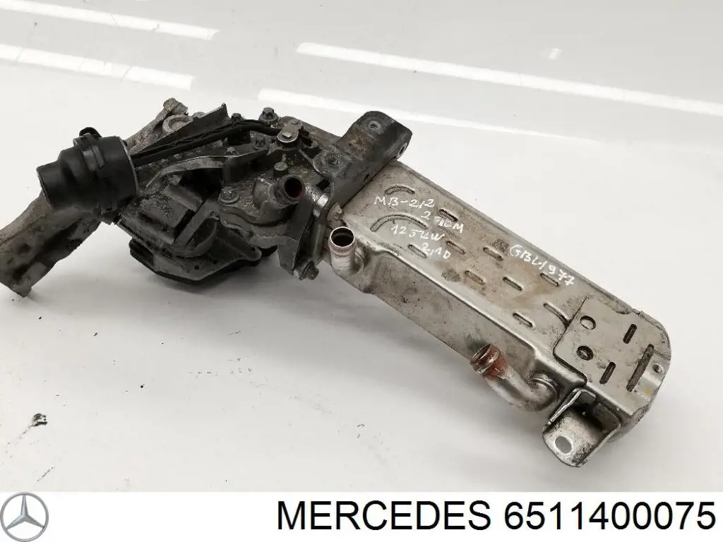 6511400075 Mercedes Radiador do sistema EGR de recirculação dos gases de escape