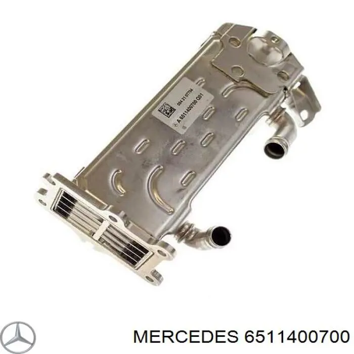 Radiador do sistema EGR de recirculação dos gases de escape A6511400700 Mercedes