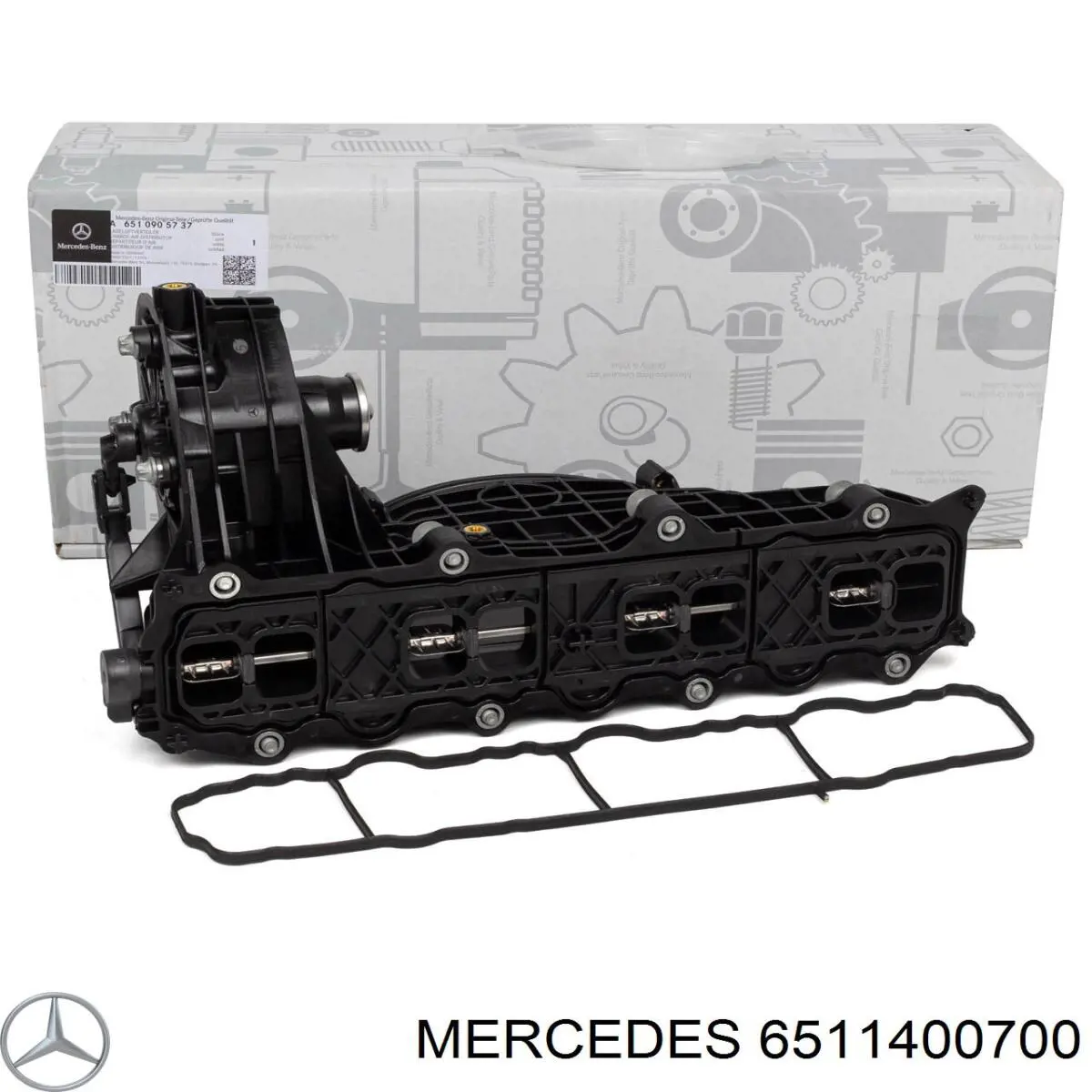 Radiador do sistema EGR de recirculação dos gases de escape 6511400700 Mercedes