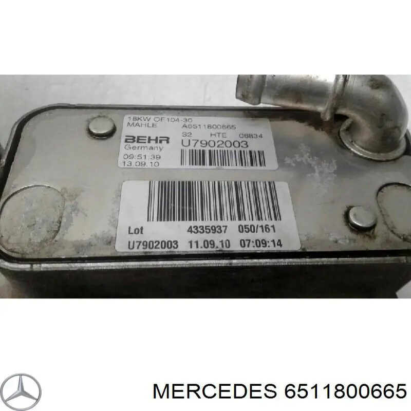 Radiador de óleo Mercedes 6511800665 preço, a partir de 46,05 USD