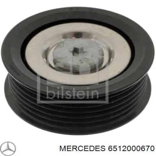 6512000670 Mercedes Rolo parasita da correia de transmissão