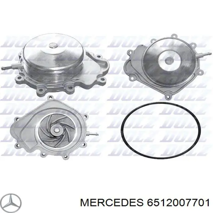 Compre 6512007701 Mercedes Bomba de água (bomba) de esfriamento