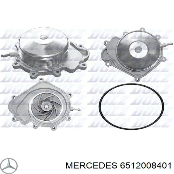 Bomba de água (bomba) de esfriamento Mercedes 6512008401 preço, a partir de 87,35 USD