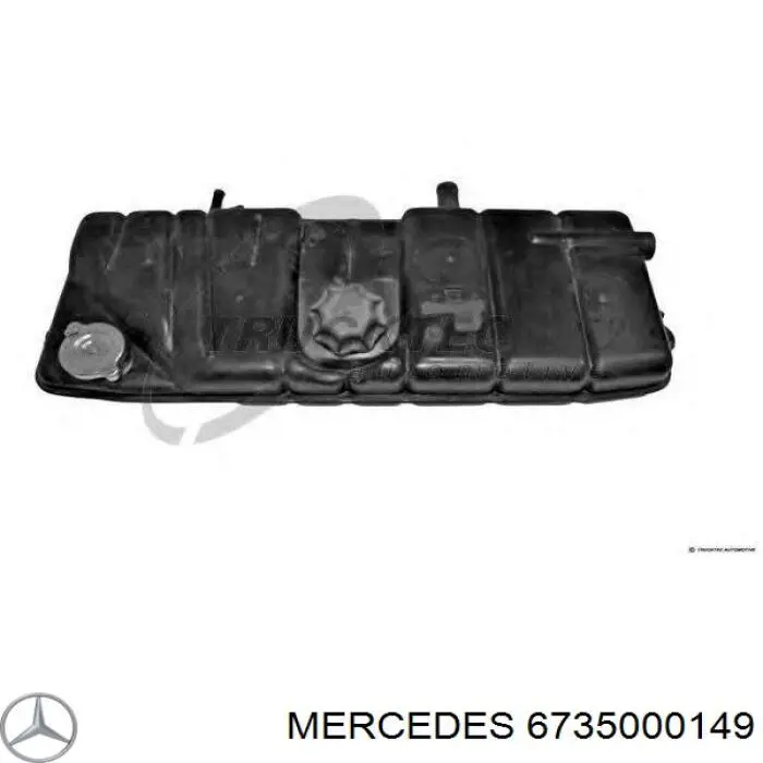 Tanque de expansão do sistema de esfriamento Mercedes 6735000149 preço, a partir de 128,84 USD