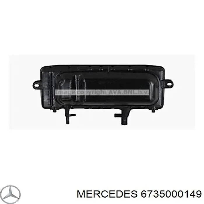 Tanque de expansão do sistema de esfriamento 6735000149 Mercedes