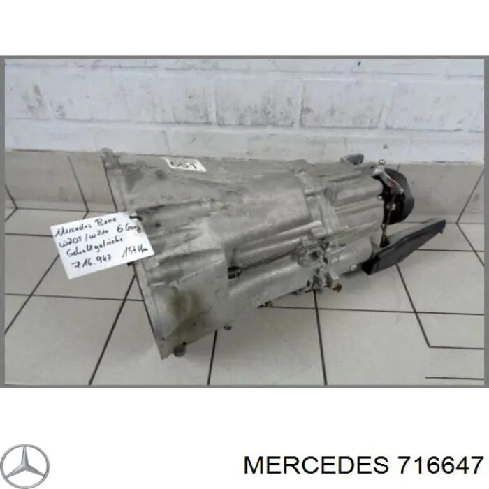 716647 Mercedes Caixa de Mudança montada (caixa mecânica de velocidades)