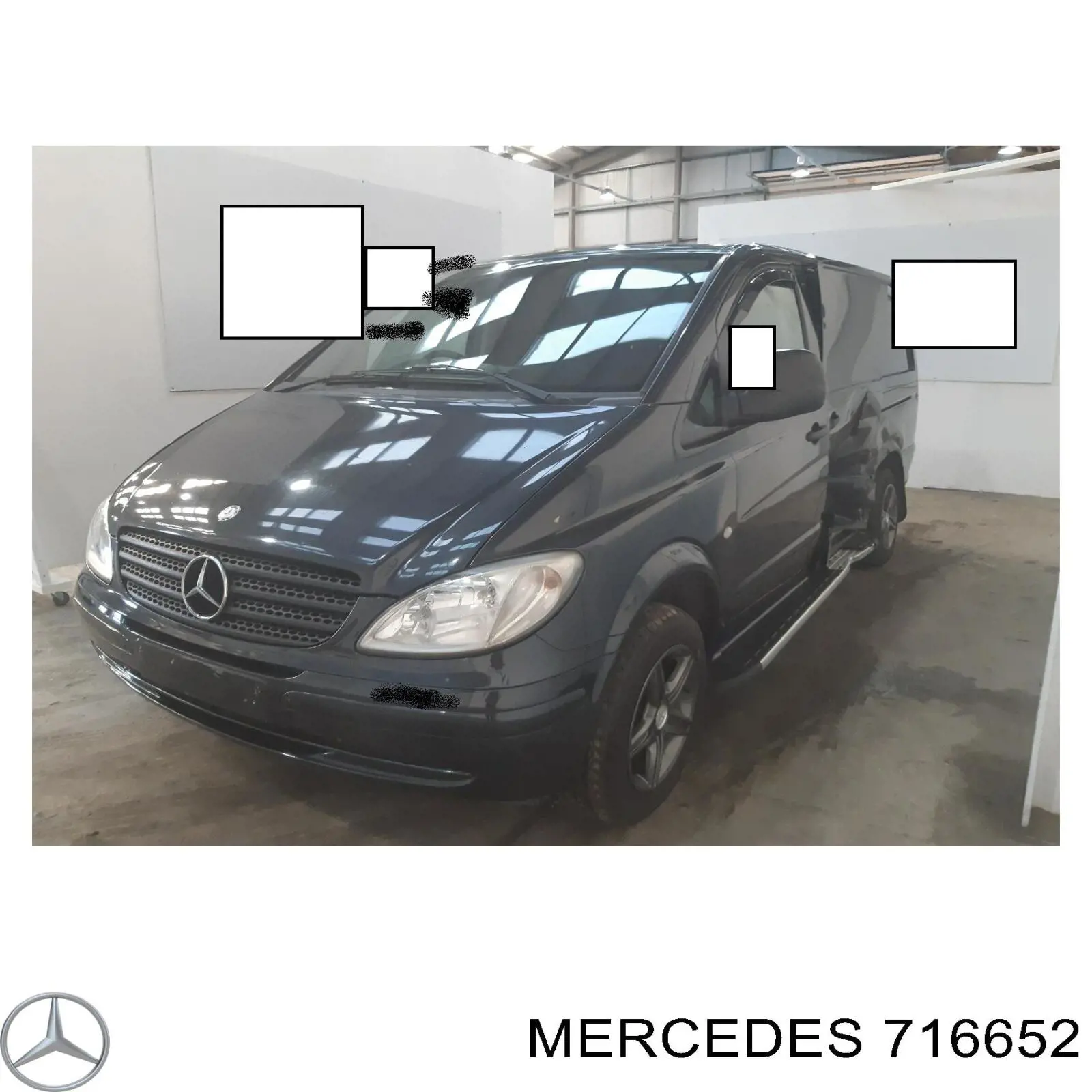 716652 Mercedes Caixa de Mudança montada (caixa mecânica de velocidades)