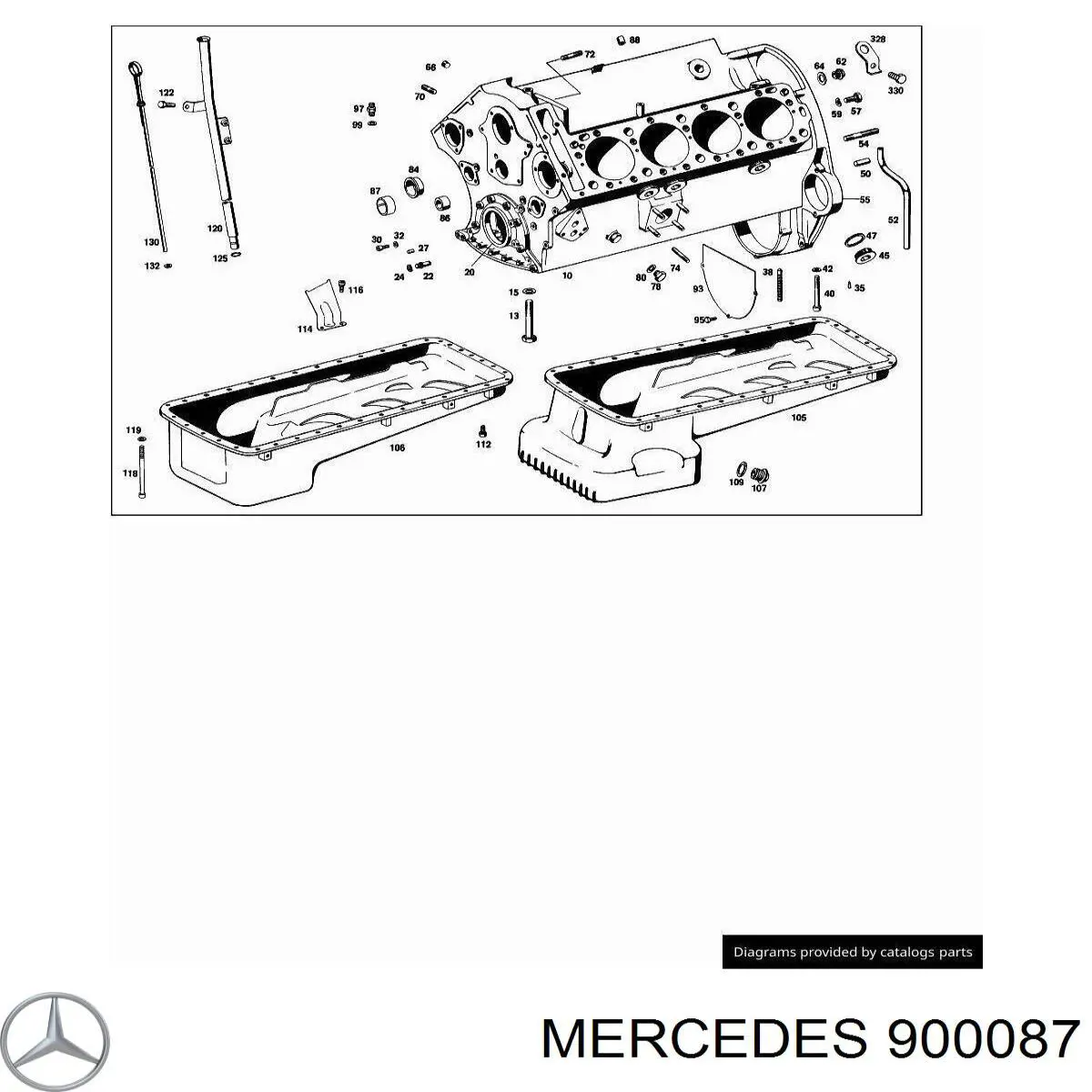 A0000900087 Mercedes Tampa de casco de filtro de combustível