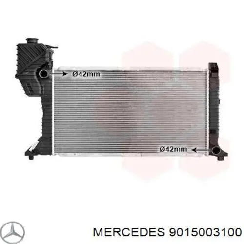 9015003100 Mercedes Radiador de esfriamento de motor