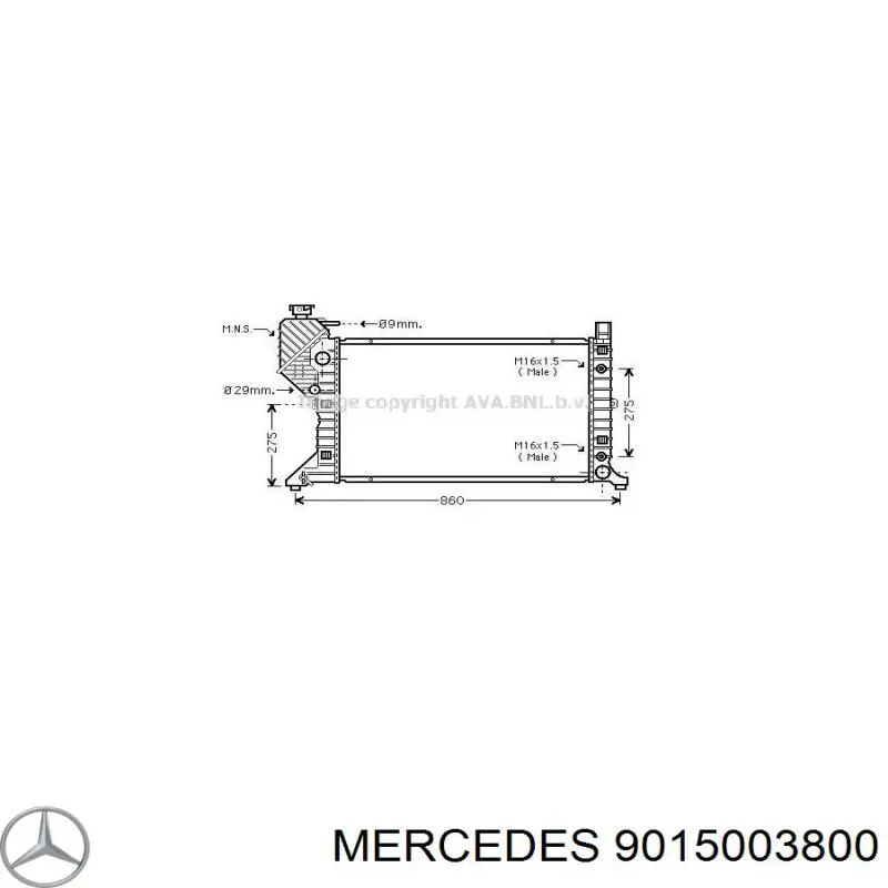 Compre 9015003800 Mercedes Radiador de esfriamento de motor