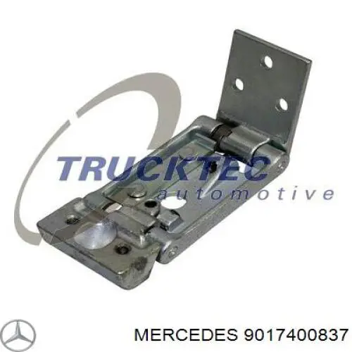 9017400837 Mercedes Gozno esquerdo superior da porta traseira (batente)