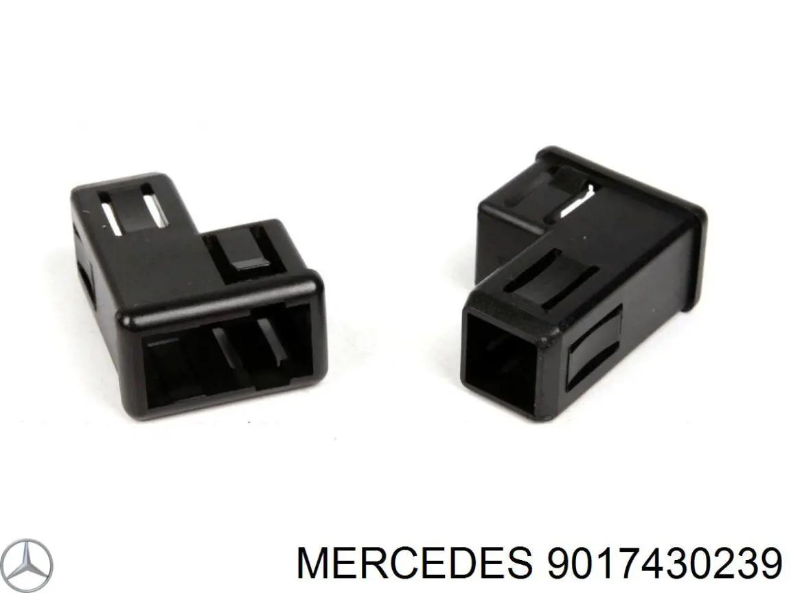 9017430239 Mercedes Guia da porta traseira batente