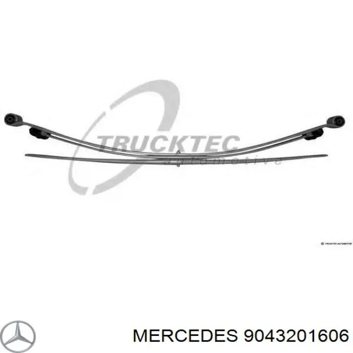 Suspensão de lâminas traseiro Mercedes 9043201606 preço, a partir de 266,93 USD