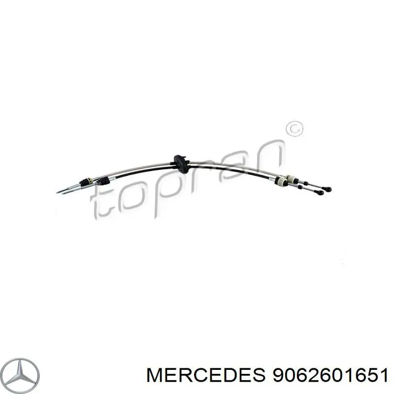 9062601651 Mercedes Cabo de mudança duplo