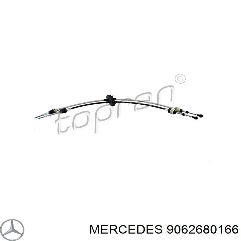 9062680166 Mercedes Ponta de cabos de mudança