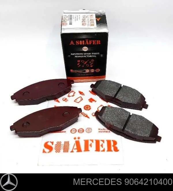 9064210400 Mercedes Sapatas do freio dianteiras de disco