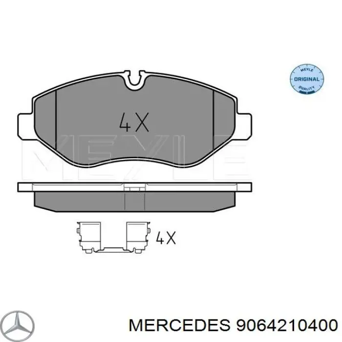 Sapatas do freio dianteiras de disco Mercedes 9064210400 preço, a partir de 33,81 USD