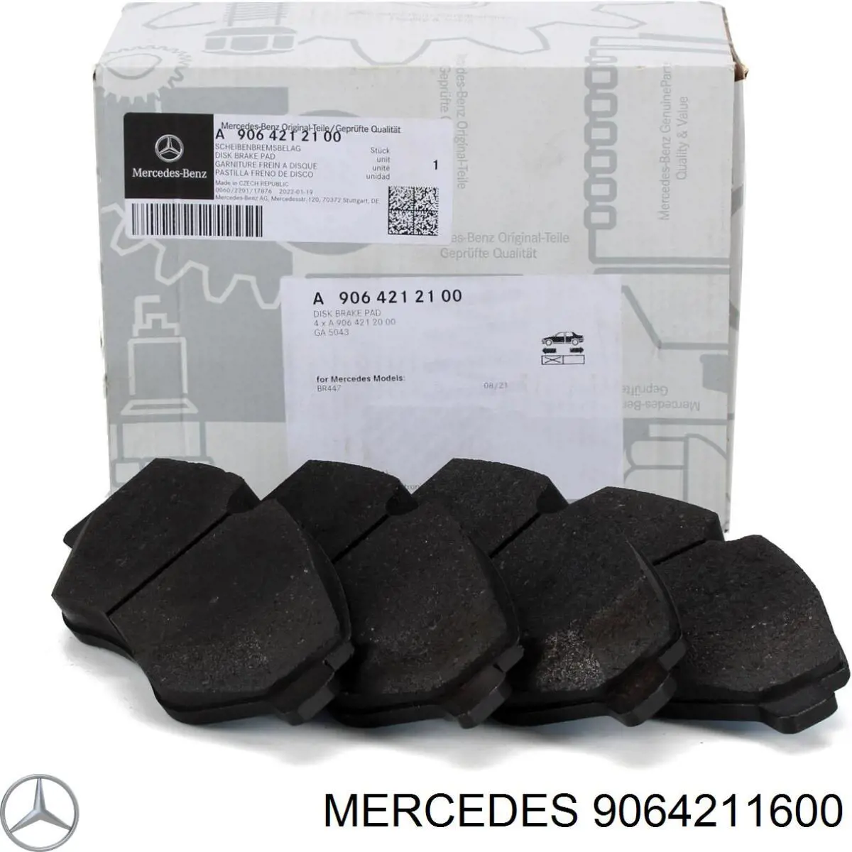 9064211600 Mercedes Sapatas do freio dianteiras de disco
