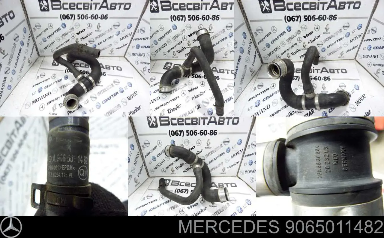 Compre 9065011482 Mercedes Mangueira (cano derivado) inferior do radiador de esfriamento