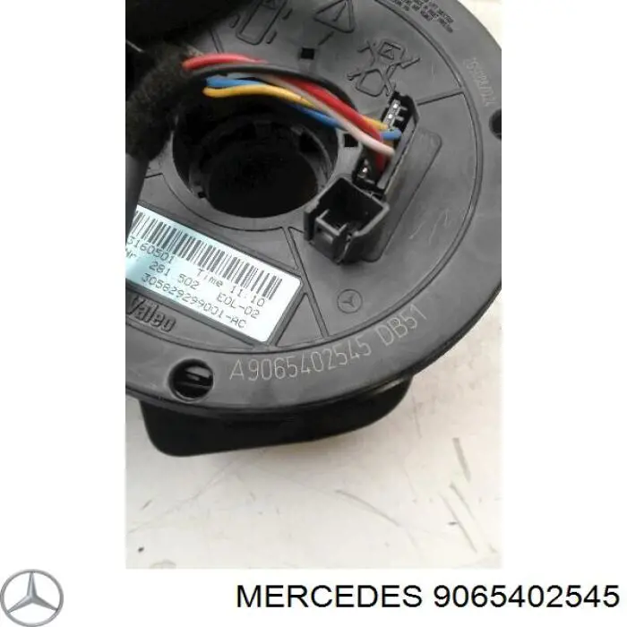 9065402545 Mercedes Comutador instalado na coluna da direção, montado