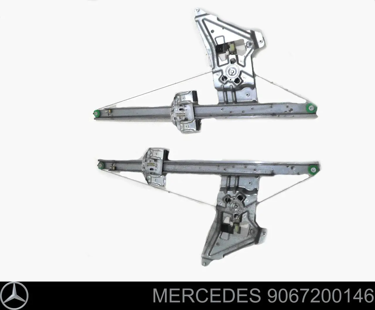9067200146 Mercedes Mecanismo de acionamento de vidro da porta dianteira direita