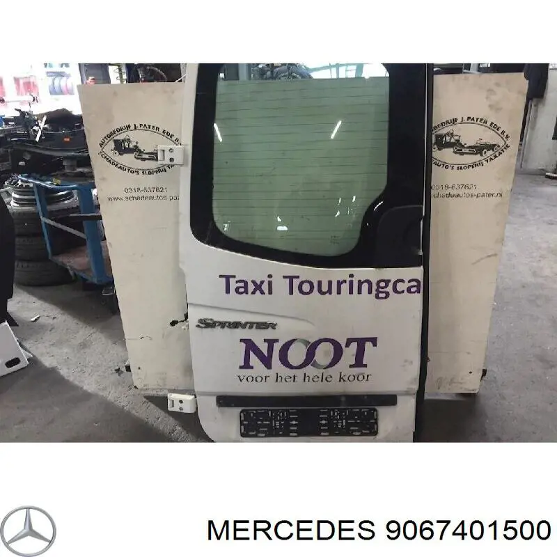 A9067401500 Mercedes Porta batente traseira esquerda de furgão