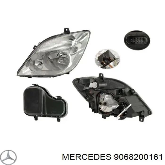 Luz esquerda Mercedes 9068200161 preço, a partir de 163,43 USD