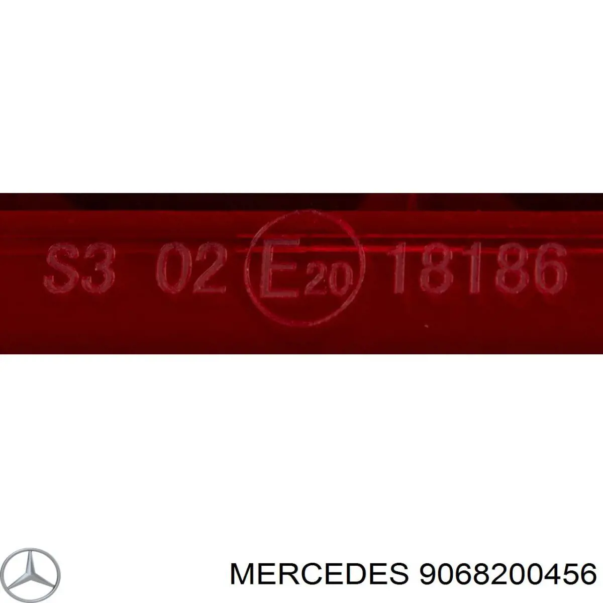 9068200456 Mercedes Sinal de parada traseiro adicional