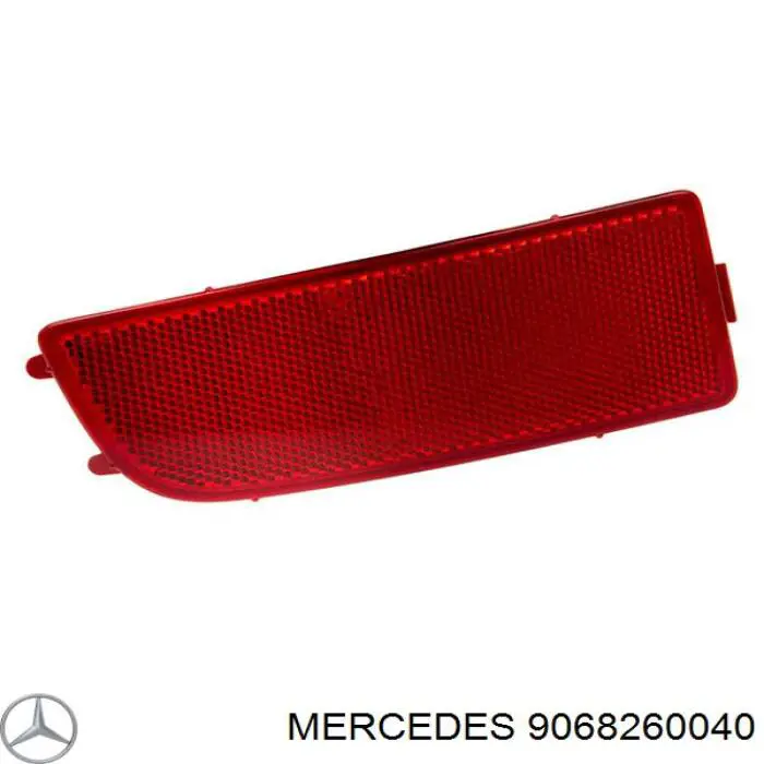 Retrorrefletor (refletor) do pára-choque traseiro esquerdo Mercedes 9068260040 preço, a partir de 20,12 USD