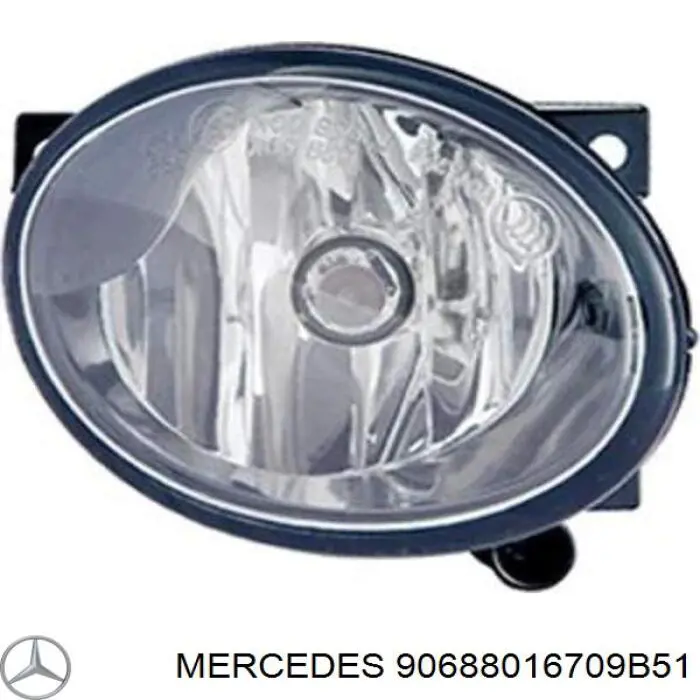 90688016709B51 Mercedes Pára-choque dianteiro