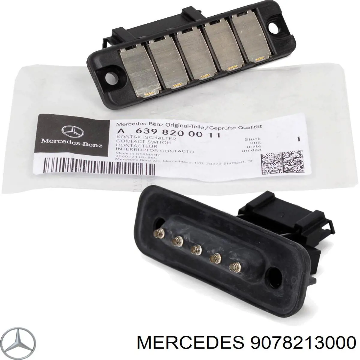 9078213000 Mercedes Sensor de fechamento de portas (interruptor de fim de carreira), na porta deslizante