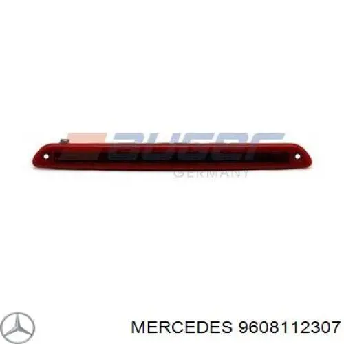 Placa sobreposta (tampa) do espelho de retrovisão direito Mercedes 9608112307