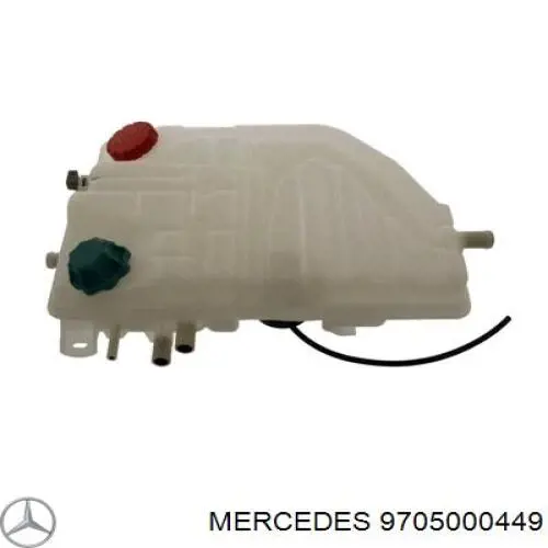 Tanque de expansão do sistema de esfriamento 9705000449 Mercedes