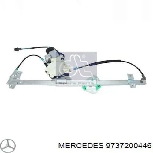 Compre 9737200446 Mercedes Mecanismo de acionamento de vidro da porta dianteira direita