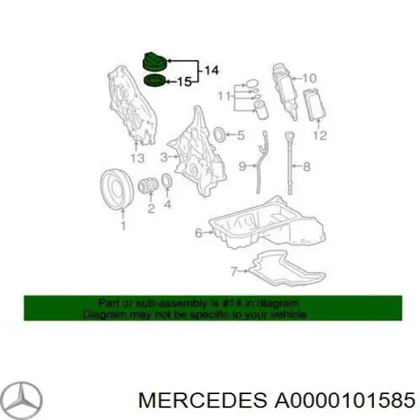 Tampa do gargalho de enchimento de óleo Mercedes A0000101585 preço, a partir de 5,25 USD